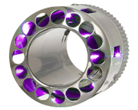 Насадка на глушитель с фиолетовой подсветкой